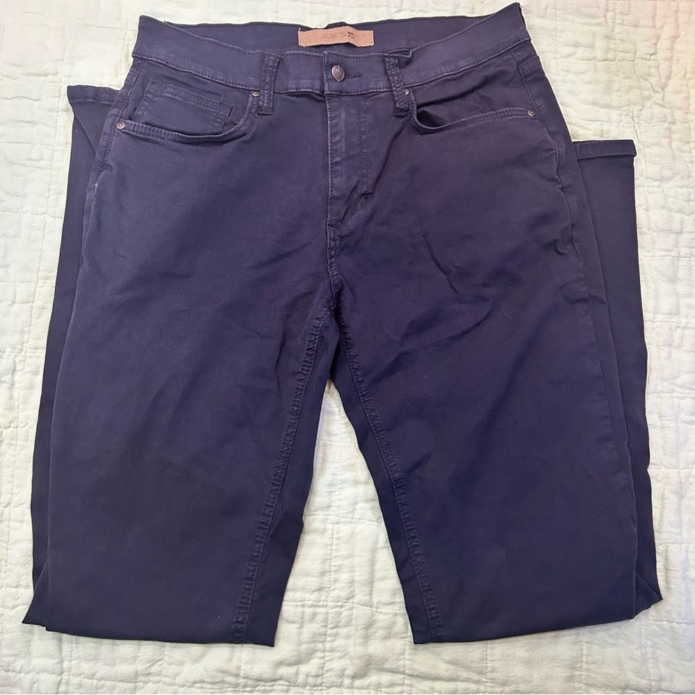 Joes Jeans Size 33 Navy Blue Straight Leg Long Length